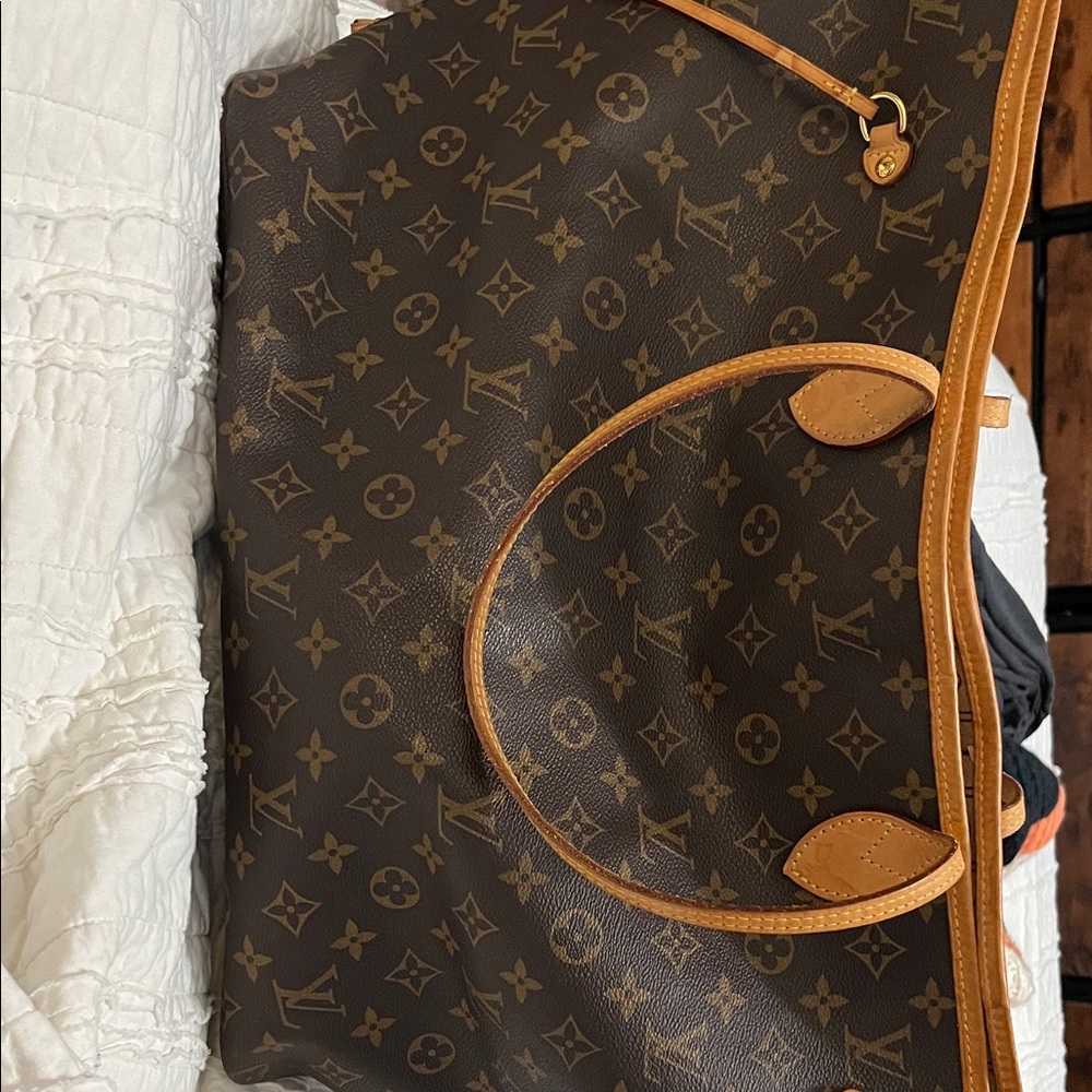 Louis Vuitton Brown and Tan Monogram Bag